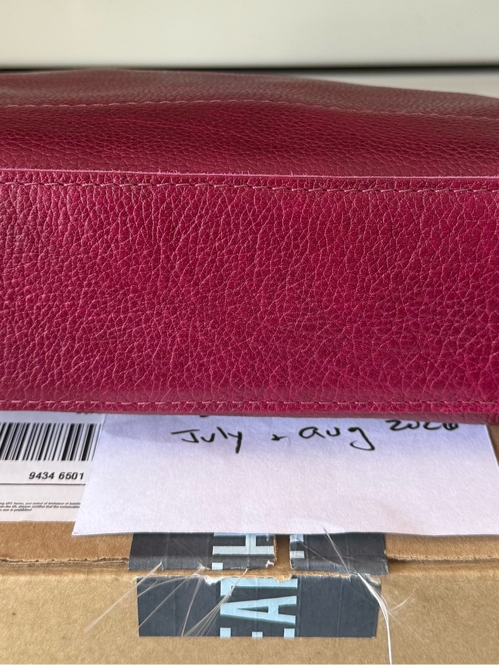 Portland Leather Poppy Purse-Large Orchid - Picture 5 of 9